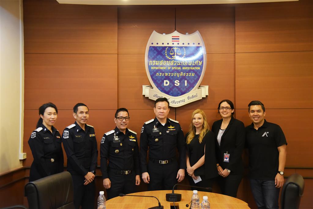 Director of Foreign Affairs and Transnational Crime Bureau discussed the DSI's work against child sexual exploitation with representatives of the A21 Foundation