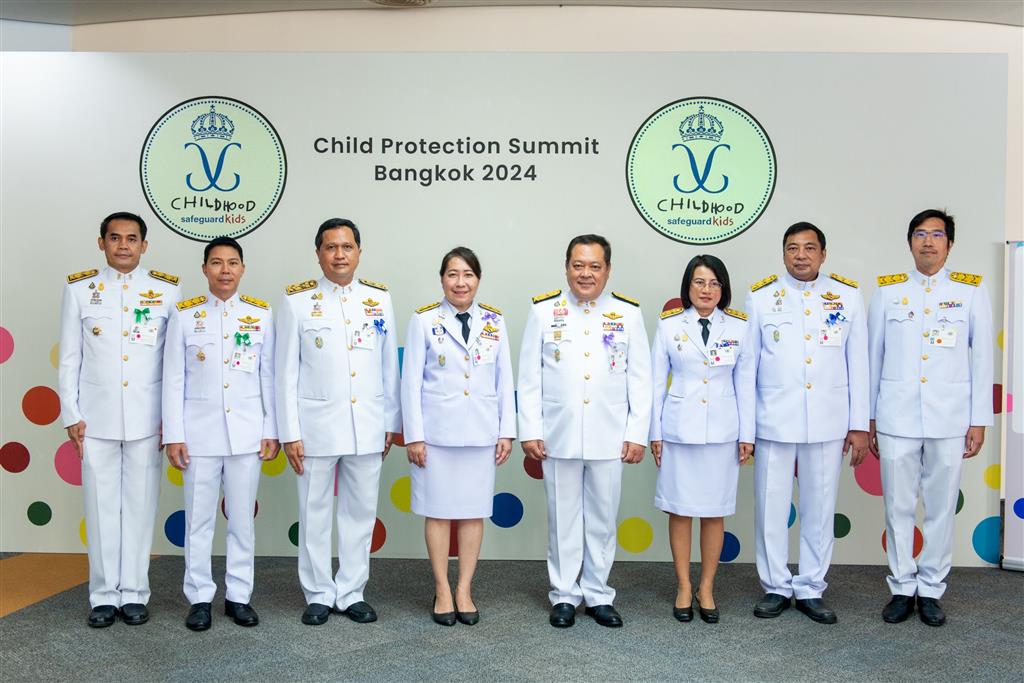 “Blessed with Royal Presence” of Her Majesty Queen Suthida of Thailand and Her Majesty Queen Silvia of Sweden at the Child Protection Summit Bangkok 2024 World Childhood X SafeguardKids. MOJ, MOI and MSDHS to collaborate on striving to protect Thai children from sexual abuse on/offline